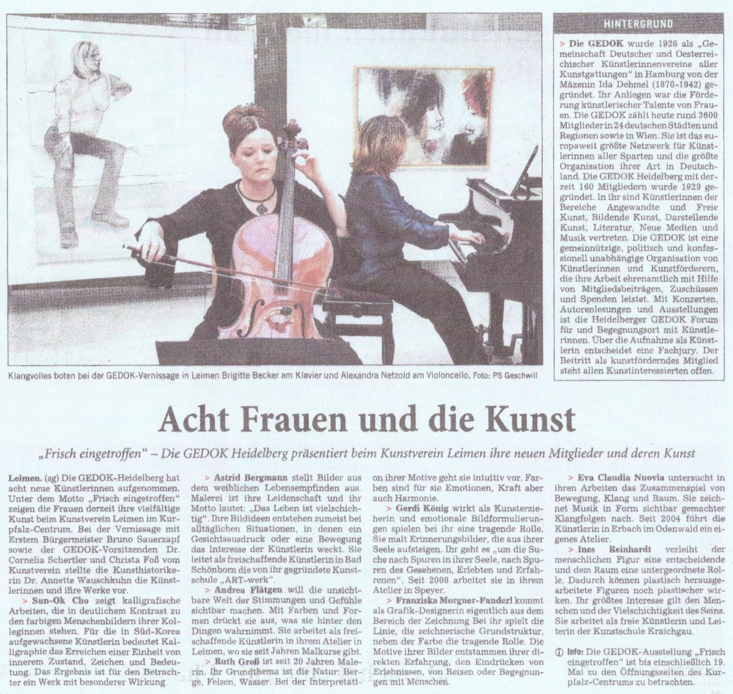 Ausstellung GEDOK - Franziska Morgner-Fanderl